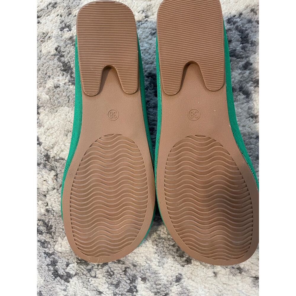 Green Knit Mary Jane Ballet Flats Size 38 / 7.5 NWOT - Picture 5 of 5